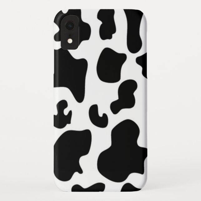 Schwarz-Weiß-Kuh Case-Mate iPhone Hülle (Rückseite)