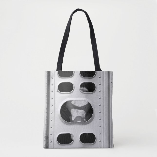 Schwarz-Weiß-Kuh in einem LKW-Medium Tasche (Vorderseite)