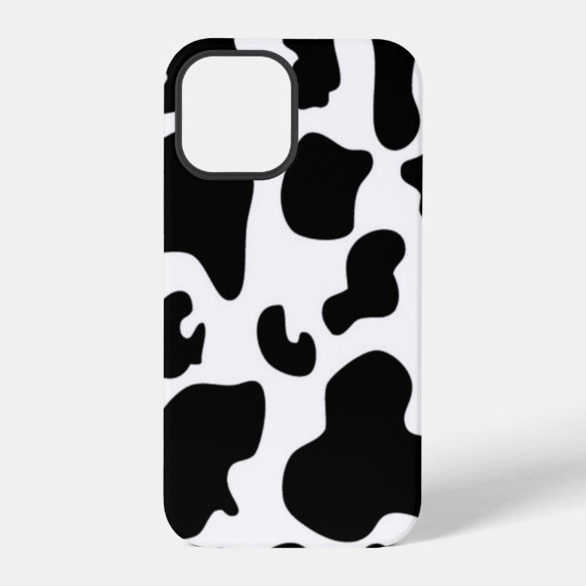 Schwarz-Weiß-Kuh iPhone 12 Pro Hülle (Rückseite)