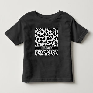 Schwarz Weiß Kuh Kleinkind T-shirt