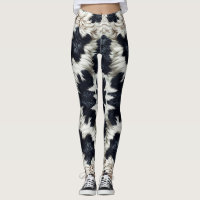 Schwarz-Weiß-Kuh-Spots Furche-Look