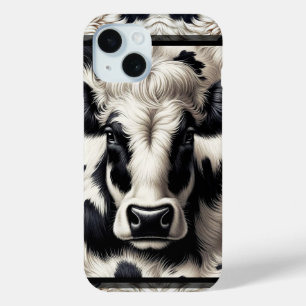 Schwarz & Weiß Kuhleder Fell Flauschiger Look Case-Mate iPhone Hülle