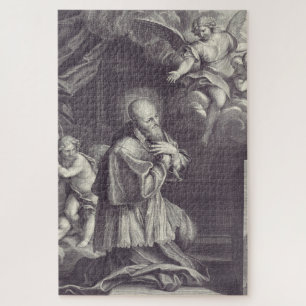 Schwarz-Weiß-Kunst des heiligen Franz von Sales