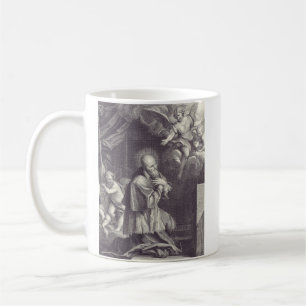 Schwarz-Weiß-Kunst des Heiligen Franz von Sales Kaffeetasse