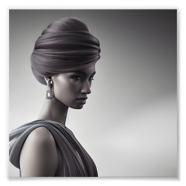 Schwarz-Weiß-Kunst Fotodruck (Vorne)