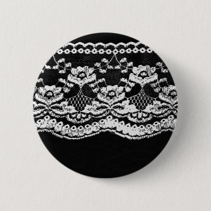 Schwarz-Weiß-Leder und Lace Button