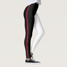 Schwarz-Weiß-Leggings Auge für Einfachheit