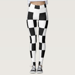 Schwarz-Weiß-Leggings Leggings