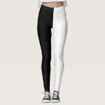 Schwarz-Weiß-Leggings Leggings<br><div class="desc">Ideal für ein Kostüm oder jeden Tag. Halb schwarz, halb benutzerdefinierte Farbe Ihrer Wahl.</div>