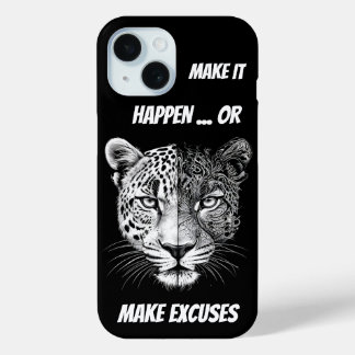 Schwarz-Weiß-Leopard-Gesicht Case-Mate iPhone Hülle