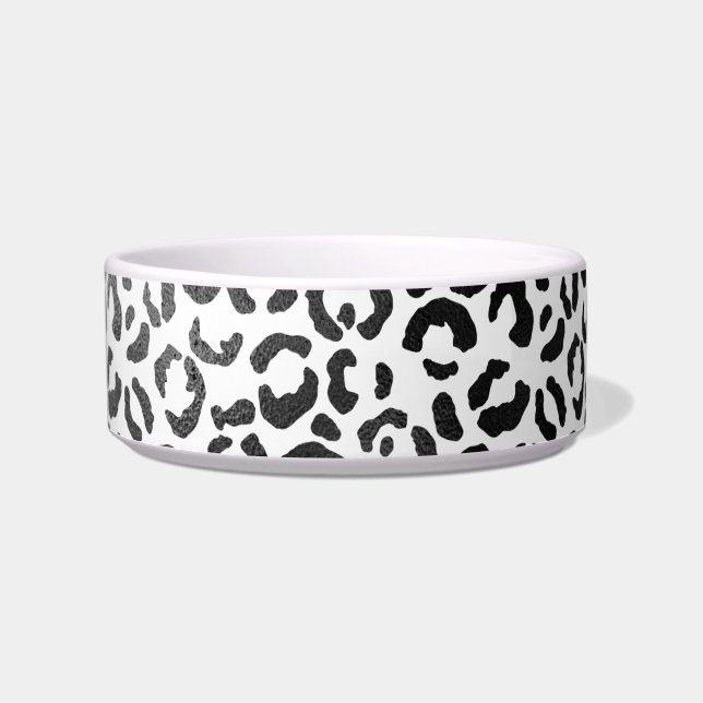 Schwarz-Weiß-Leopardrucke         Napf (Vorderseite)