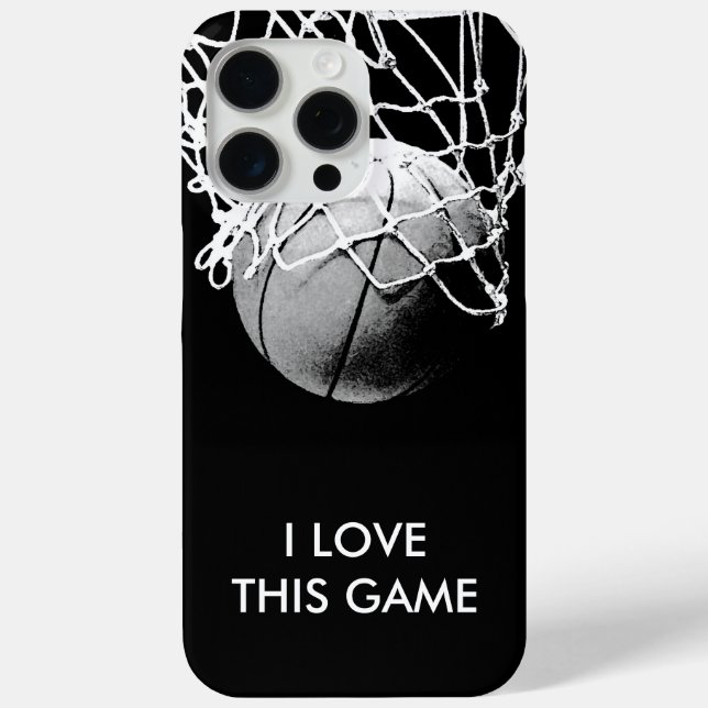 Schwarz-Weiß-Liebe Basketball Case-Mate iPhone Hülle (Rückseite)