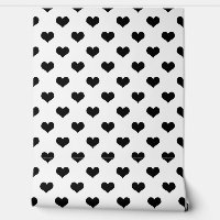 Schwarz-Weiß-Liebe-Herzdesign