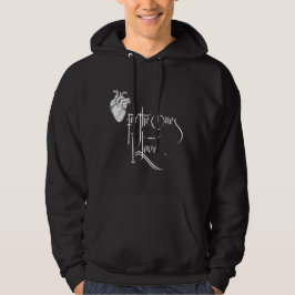 Schwarz-Weiß-Liebe-Hoodie Hoodie