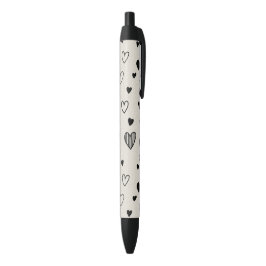 Schwarz-Weiß-Liebesstift  Kugelschreiber