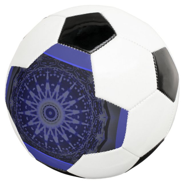 Schwarz Weiß lila Fußball (Dreiviertel)