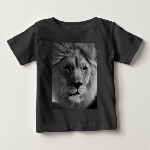 Schwarz-Weiß-Lion Baby T-shirt