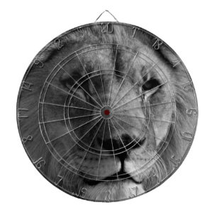Schwarz-Weiß-Lion Dartscheibe