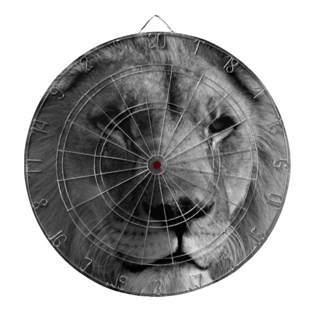 Schwarz-Weiß-Lion Dartscheibe (vorne)