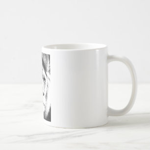Schwarz-Weiß-Lion Kaffeetasse