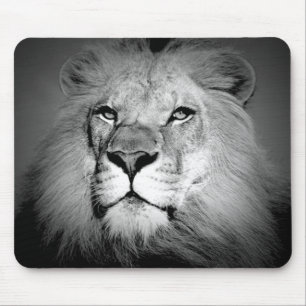 Schwarz-Weiß-Lion Mousepad