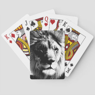 Schwarz-Weiß-Lion Spielkarten