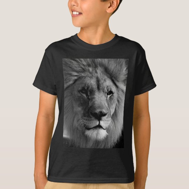 Schwarz-Weiß-Lion T-Shirt (Vorderseite)