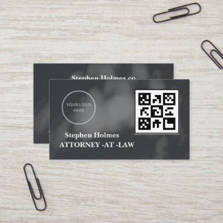 Schwarz-Weiß-Logo minimalistisch Visitenkarte