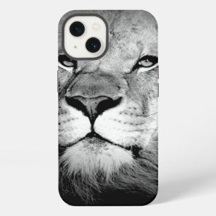 Schwarz-Weiß-Löwe iPhone Hülle