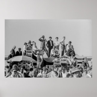 Schwarz-Weiß-Luftshow 1968 Krähen Poster