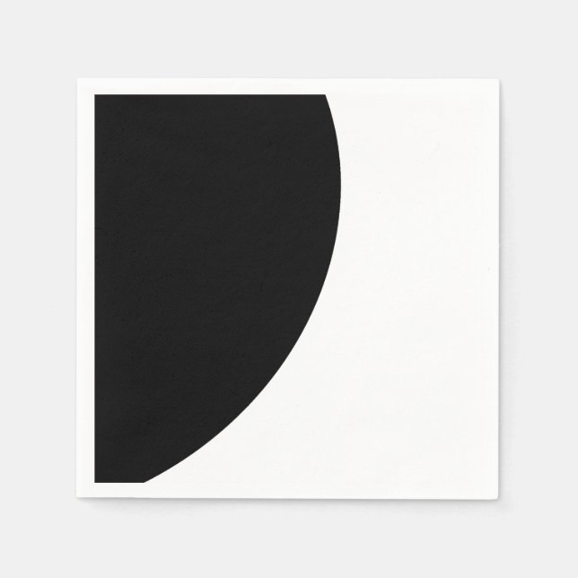 Schwarz-Weiß-Majestät Serviette (Vorderseite)