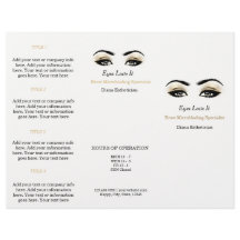 Schwarz-weiß Makeup Lashes WELLNESS-CENTER Broschü