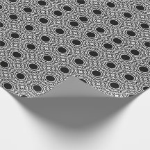 Schwarz-Weiß-Mandala-Linien Muster 1