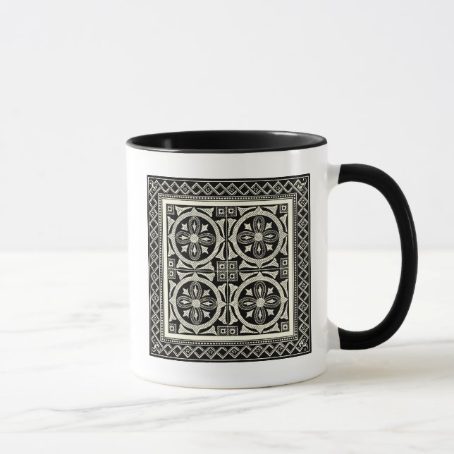 Schwarz-Weiß-Mandala-Motif von Vision Studio Tasse (Rechts)