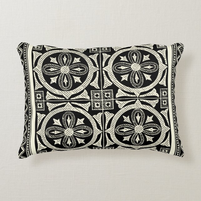 Schwarz-Weiß-Mandala-Motif von Vision Studio Zierkissen (Vorderseite)