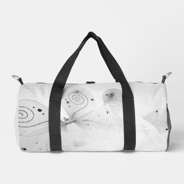 Schwarz & Weiß Märchen und ein Tutu Klein Duffle Bag (Vorderseite)