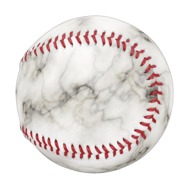 Schwarz-Weiß-Marmor Baseball (Vorne Rechts)