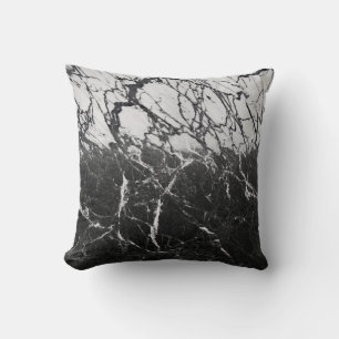 Schwarz-Weiß-Marmor Moderne Glamouröse Trendstyle Kissen
