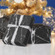 Schwarz-Weiß-Marmor-Muster Geschenkpapier (Holidays)