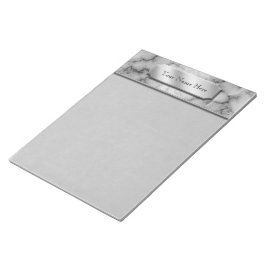 Schwarz-Weiß-Marmor Notizblock