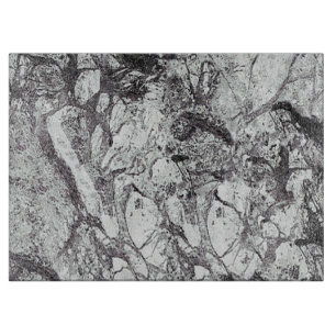 Schwarz-Weiß-Marmor Schneidebrett