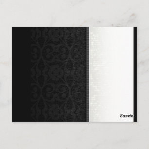 Schwarz-Weiß-Match-BLANK-Platzkarten Postkarte