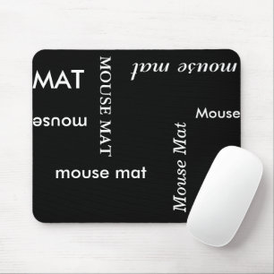 Schwarz-Weiß-Mauspad Mousepad