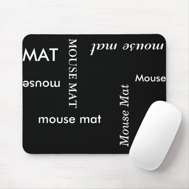 Schwarz-Weiß-Mauspad Mousepad (Mit Mouse)