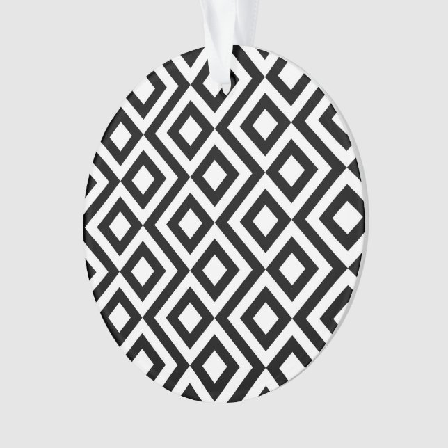 Schwarz-Weiß-Meander Ornament (Vorderseite)