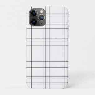 Schwarz-Weiß-Minimal-modernes-Karo-sauberes Muster Case-Mate iPhone Hülle
