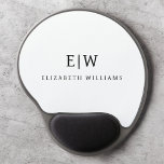 Schwarz-Weiß-Minimalistisch-Modern-Monogramm Gel Mousepad<br><div class="desc">Die Minimalistische Monogram Kollektion Schwarz/Weiß: Einfache Einfachheit und Eleganz in unseren minimalistischen Designs, die so gestaltet sind, dass sie Ihren Stil mühelos erweitern. Diese Kollektion wurde mit einem scharfen Blick für moderne Ästhetik gestaltet und weist elegante Schwarz-Weiß-Designs auf, die durch personalisierte Monogramme noch verstärkt werden. Von der schicken Schreibwaren bis...</div>