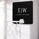 Schwarz-Weiß-Minimalistisch-Modern-Monogramm Mini Basketball Netz<br><div class="desc">Die Minimalistische Monogram Kollektion Schwarz/Weiß: Einfache Einfachheit und Eleganz in unseren minimalistischen Designs, die so gestaltet sind, dass sie Ihren Stil mühelos erweitern. Diese Kollektion wurde mit einem scharfen Blick für moderne Ästhetik gestaltet und weist elegante Schwarz-Weiß-Designs auf, die durch personalisierte Monogramme noch verstärkt werden. Von der schicken Schreibwaren bis...</div>