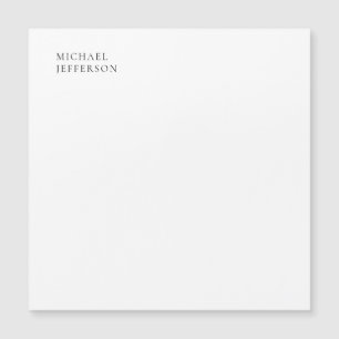 Schwarz & Weiß Minimalistisch Schlicht Modern Magnetkarte