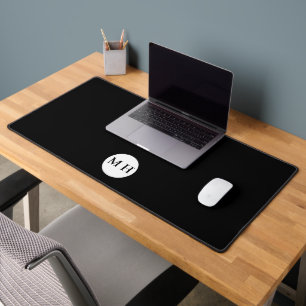 Schwarz-weiß-minimalistischer Büro-eleganter Pad-M Schreibtischunterlage
